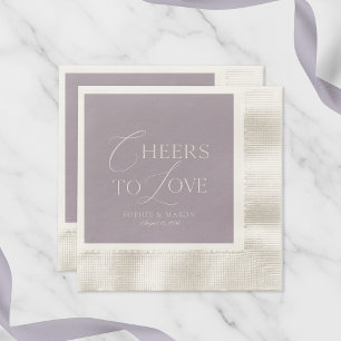Cheers to Love Elegant Wedding Napkin