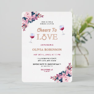 Cheers to Love Floral Wine Theme Bridal Shower