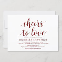 Cheers to love, Modern Bridal Shower Celebration I