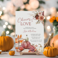 Cheers to Love Pumpkin Wine Marsala Bridal Shower 