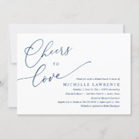 Cheers to love, Romantic Bridal Shower Party