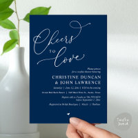 Cheers to love, Romantic Couples Shower Party