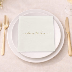 Cheers to Love Wedding Napkin