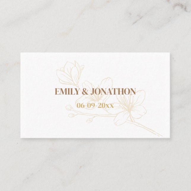 Cheers to Love! Whimsical Script Place Card (Front)