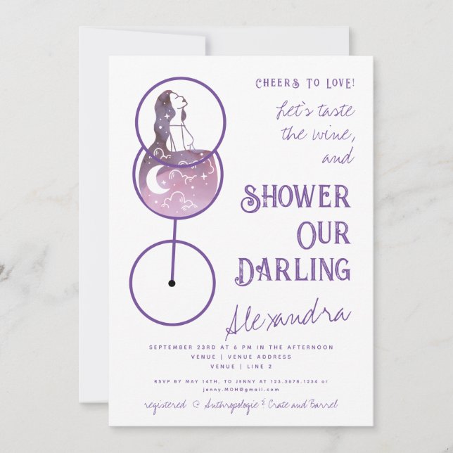 Cheers To Love Wine Tasting Budget Bridal Shower Invitation (Front)