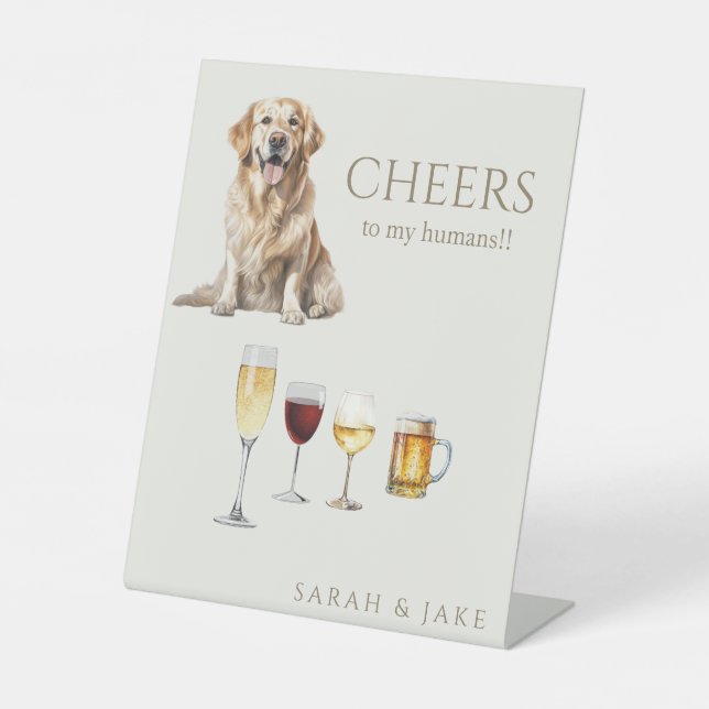 Cheers to my Humans Cocktails Bar Sign (Front)