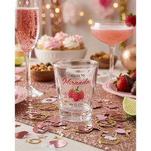 Cheers to Name Bachelorette  Shot Glass
