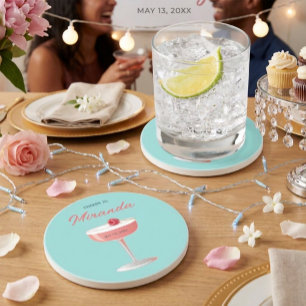 Cheers to [Name] Personalized Party  Coaster