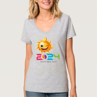 "Cheers to New Year Vogue 2024" T-Shirt