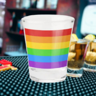 Cheers to Pride: Rainbow Flag Shot Glass