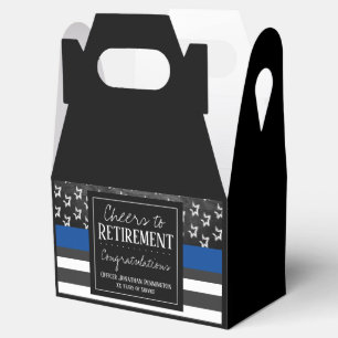 Cheers to Retirement Police Officer Favour Box