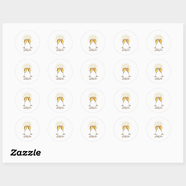 Cheers to Sparkling 2026 Sticker (Sheet)