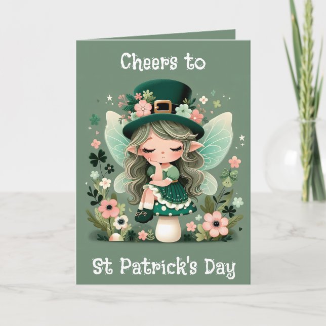 Cheers to St Patricks Day  Card (Front)