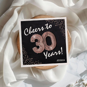 Cheers to the 30 Years! 30th Birthday Napkin