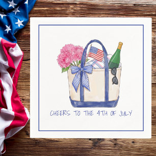 Cheers to the 4th of July Patriotic / Americana Napkin