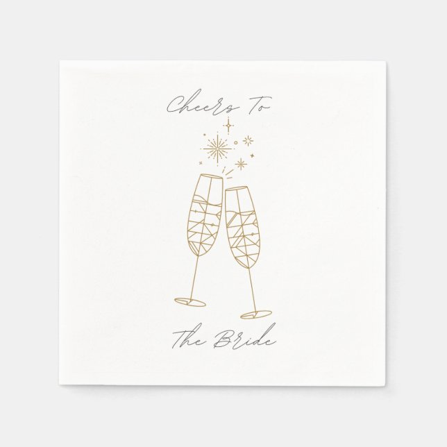 Cheers To The Bride Napkin (Front)