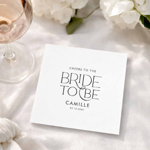 Cheers to the Bride to Be  Napkin