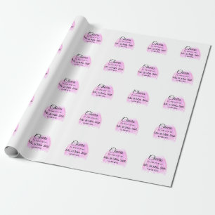 Cheers to the future add couple name date purple p wrapping paper