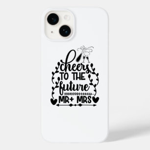 Cheers To The Future Mr + Mrs Case-Mate iPhone 14 Case