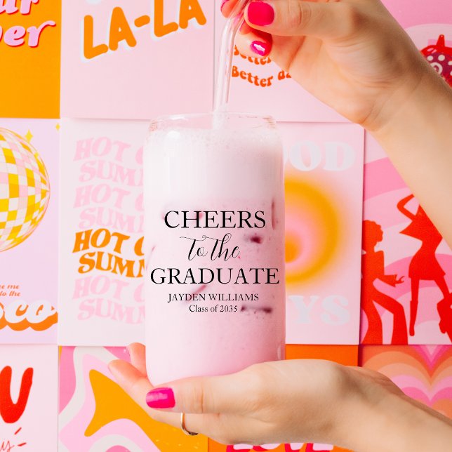 Cheers To The Graduate Custom 2025 Graduation Can Glass (Cheers To The Graduate Custom 2025 Graduation Can Glass
)
