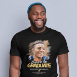 Cheers to the Graduate Photo T-Shirt<br><div class="desc">Graduating is a milestone, celebrate it with style and homage to their journey. Our personalised 'Cheers to the Graduate' t-shirts are perfect for the occasion - featuring a photo of the graduate, a symbolic mortarboard cap, and details of their school and class year. Get yours and make graduation day unforgettable....</div>
