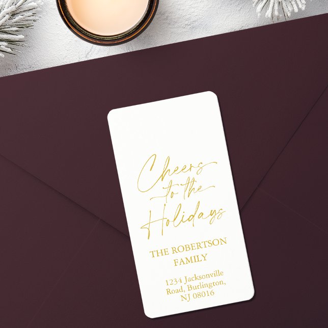 Cheers to the Holidays Festive Label (Creator Uploaded)