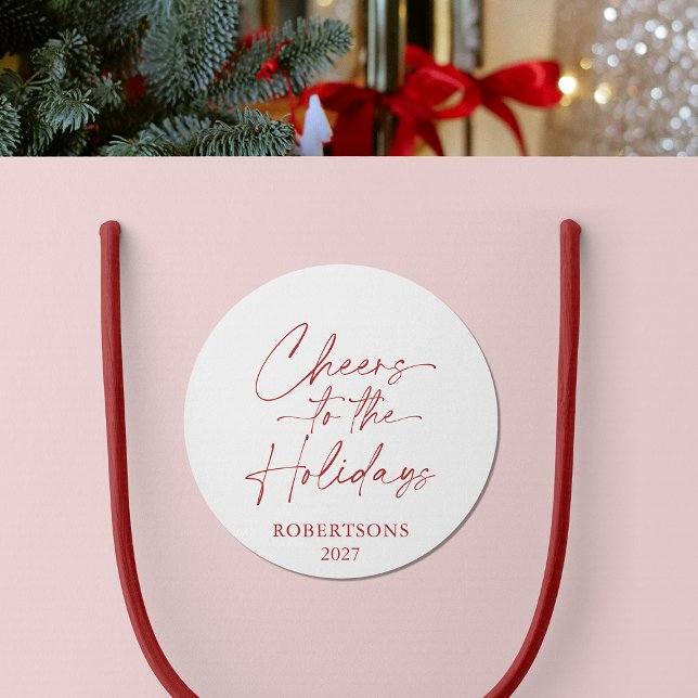 Cheers to the Holidays Festive Sticker (Creator Uploaded)