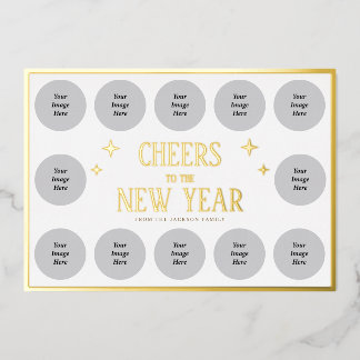 Cheers to the New Year 12 Photos Custom