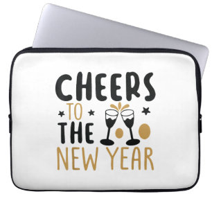 Cheers To The New Year 2025 Countdown Wine Drinkin Laptop Sleeve