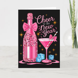 Cheers To The New Year 2026 Champagne New Years Ev Card