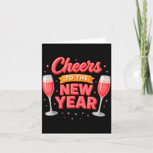 Cheers To The New Year 2026 Champagne New Years Ev Card