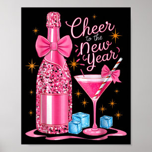 Cheers To The New Year 2026 Champagne New Years Ev Poster