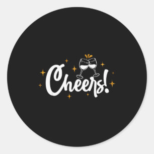 Cheers To The New Year 2026 Fireworks New Years Ev Classic Round Sticker