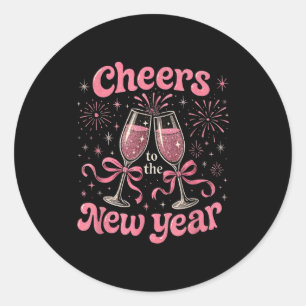 Cheers To The New Year 2026 Nk Celebration Gift  Classic Round Sticker