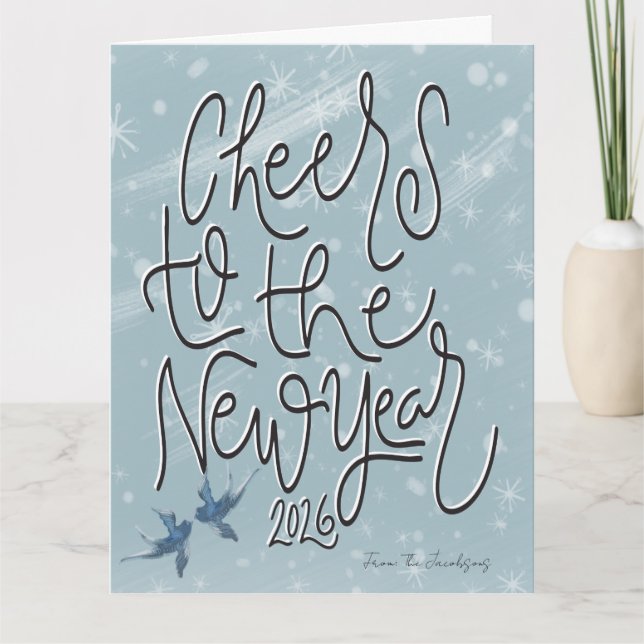cheers to the new year card (Front)