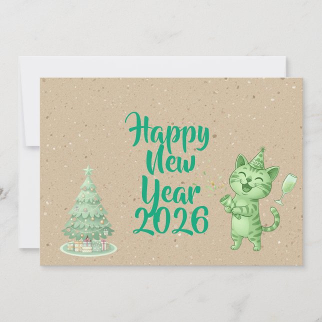 Cheers to the New Year Card (Front)