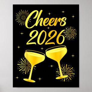 Cheers To The New Year Champagne Happy New Year 20 Poster