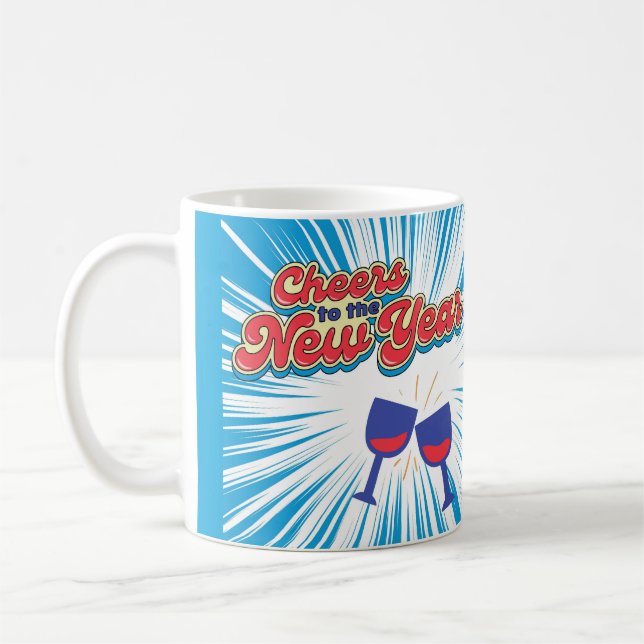 Cheers to the new year coffee mug (Left)
