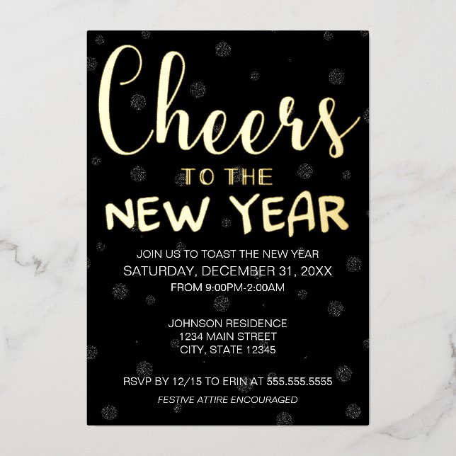 Cheers to the New Year Party (Front)