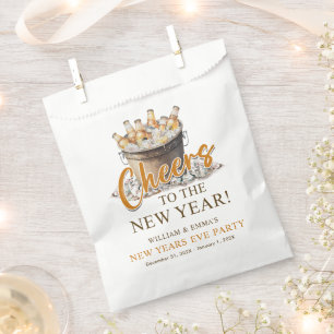 Cheers to the New Year Party  Favour Bags