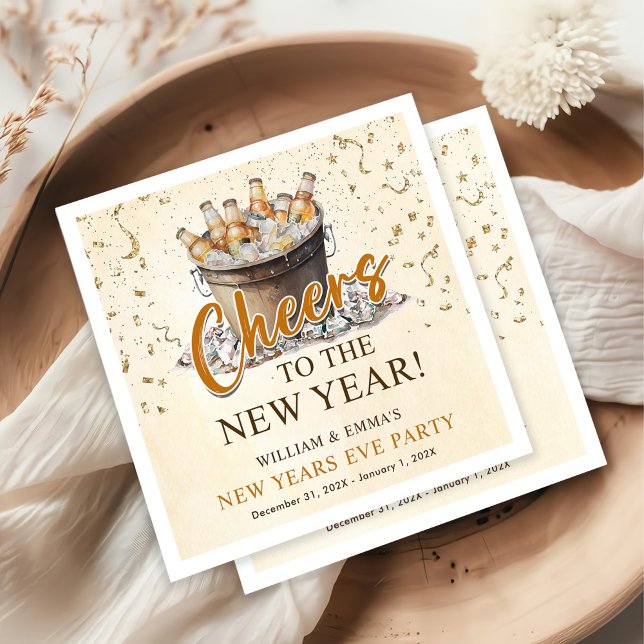 Cheers to the New Year Party  Napkin (Creator Uploaded)