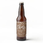 Cheers To The Wedding Rustic Wood String Lights