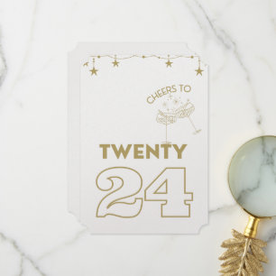 Cheers to Twenty24 Flat Notecard
