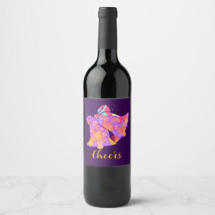 Cheers Wedding Bells  Wine Label