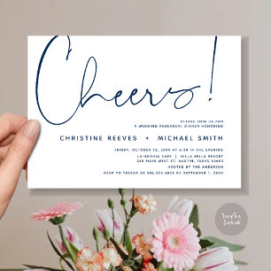 Cheers, Wedding Rehearsal Dinner Invitation