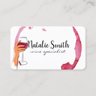 Cheers Wine Toast Winery Business Card
