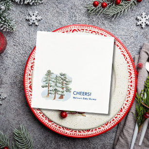 Cheers Winter baby its cold outside Napkin