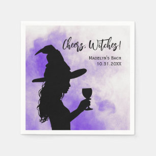 Cheers Witches Halloween Bachelorette Party Napkin