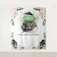 Cheers Witches Halloween Bridal Shower Backdrop