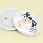 Cheers Witches Halloween Cocktail Bachelorette<br><div class="desc">This design was created though digital art. It may be personalised in the area provided or customising by choosing the click to customise further option and changing the name, initials or words. You may also change the text colour and style or delete the text for an image only design. Contact...</div>